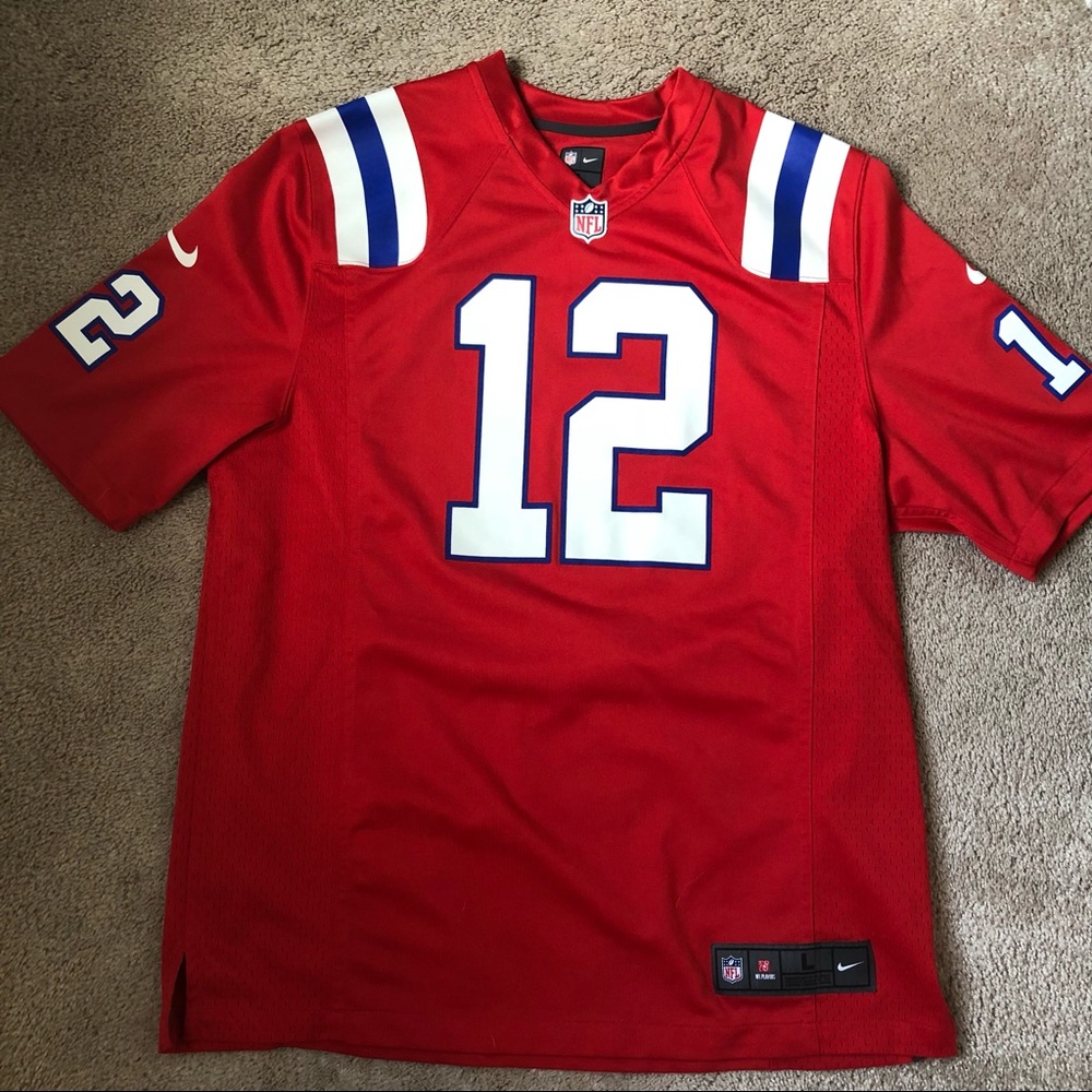 Tom Brady Nike Jersey - Alternate Red